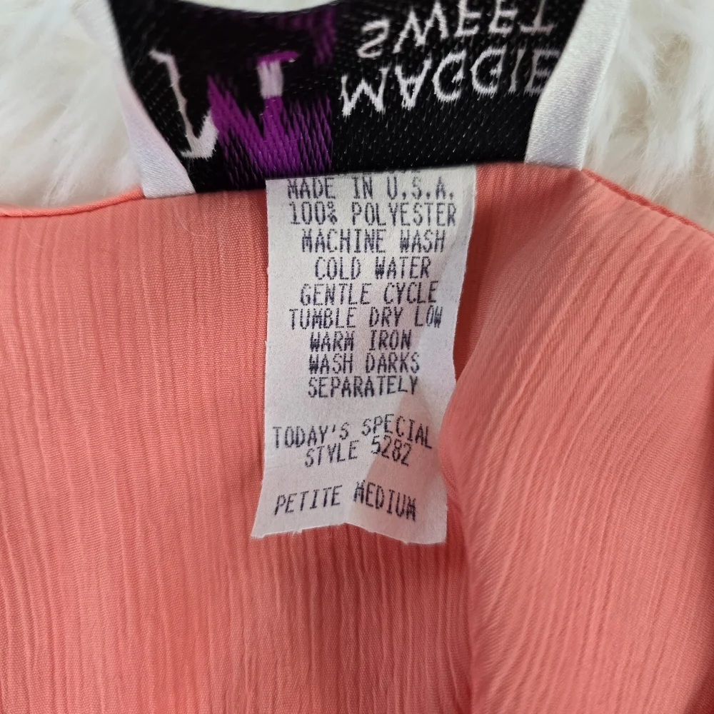 Vintage Maggie Sweet 2 piece Dress and Cover Top - Picture 11 of 15